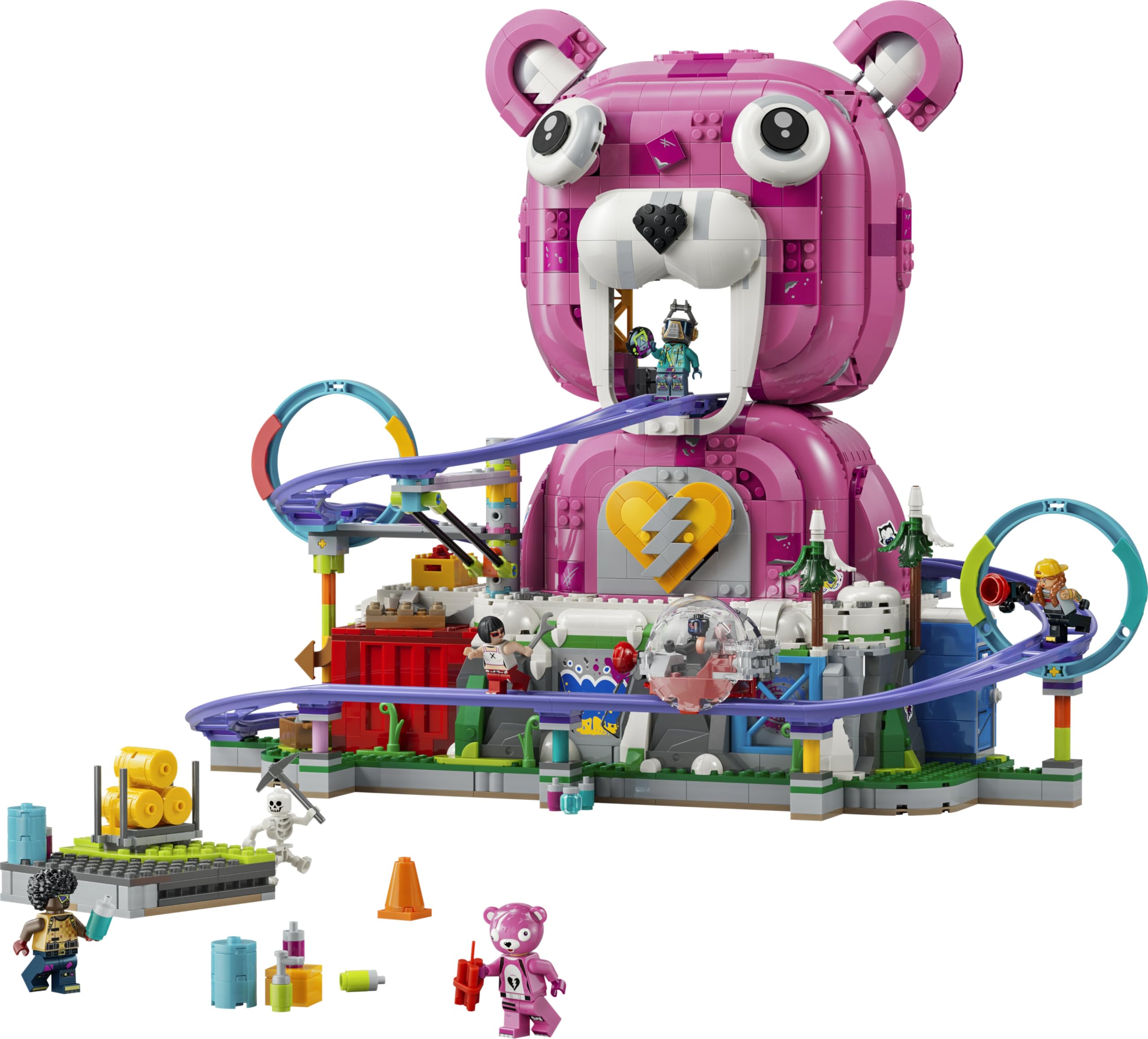 LEGO Fortnite Rave Cave - Interaktives Spielzeug mit Freizeitpark-Modell und 6 Minifiguren - Zimmerdeko für Kinder - Gaming-Geschenk für Jungen, Mädchen und Teenager ab 12 Jahren - 77082