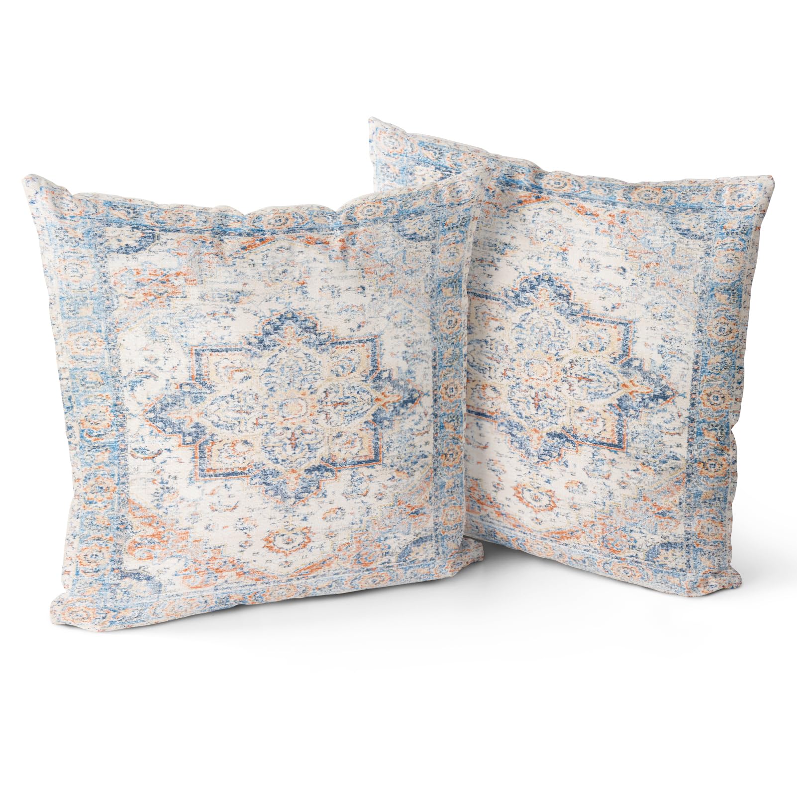 Snylcce Boho Throw Pillow Covers Set of 2 Seashell Antique & Vintage Design, Double-Sided Pattern