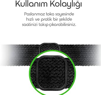 Rongep [Classical Loop] Xiaomi Redmi Watch 6/5/4/Mi Band 10 Pro/9 Pro/8 Pro ile Uyumlu Örgü Kordon Konforlu Mi Band 10 Pro Kordon Terletmeyen Elastik Kumaşlı Redmi Watch 6 Kordonu