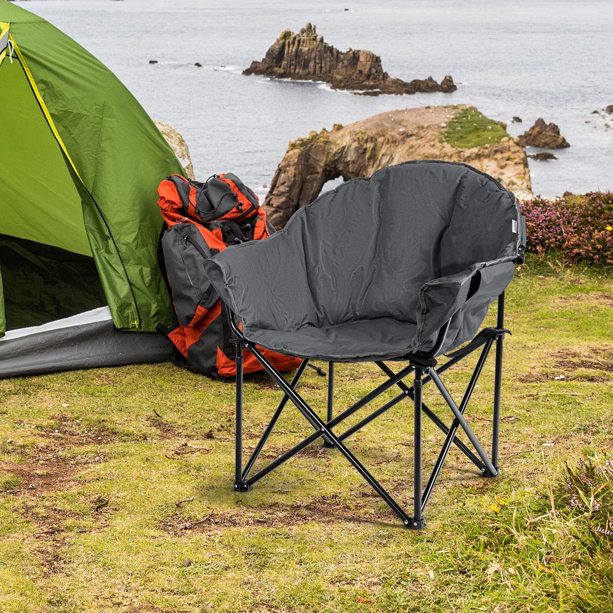 camping chairs round