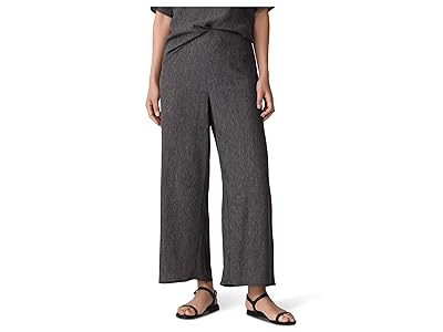 Eileen Fisher Woven Plisse Ankle Wide Pant Women