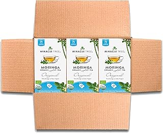 Miracle Tree - 3 Count of Organic Moringa Superfood Tea, 25 Individually Sealed Tea Bags, Original (Keto, Detox, Energy/Immunity Booster, Vegan, Gluten-Free, Organic, Non-GMO, Caffeine-Free)