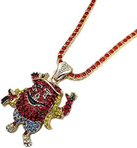 アクセサリー kool.kool.kool.1 BLINGFACTORY Hip Hop Iced Kool Aid Man Pendant & 18