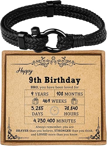 Miniatura 126 de Sereney Christmas Gifts for Him Son Boys Bonus Dad Father Men Boyfriend Grandson Friend as Triple Protection ID Bracelets Birthday Gifts for 9 10 11