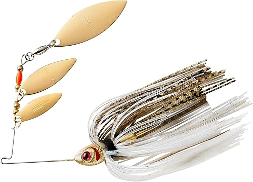 Miniatura 10 de Booyah Shad Blade-Bait - Señuelo de pesca, brillo de perlas, mini sábalo (316 oz)