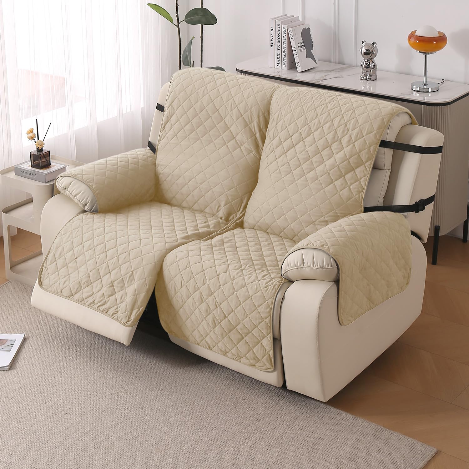 HOKIPO Recliner Cover - 3 Seater, Forest Green -22 HOKIPO Recliner Cover - 3 Seater, Forest Green -22
