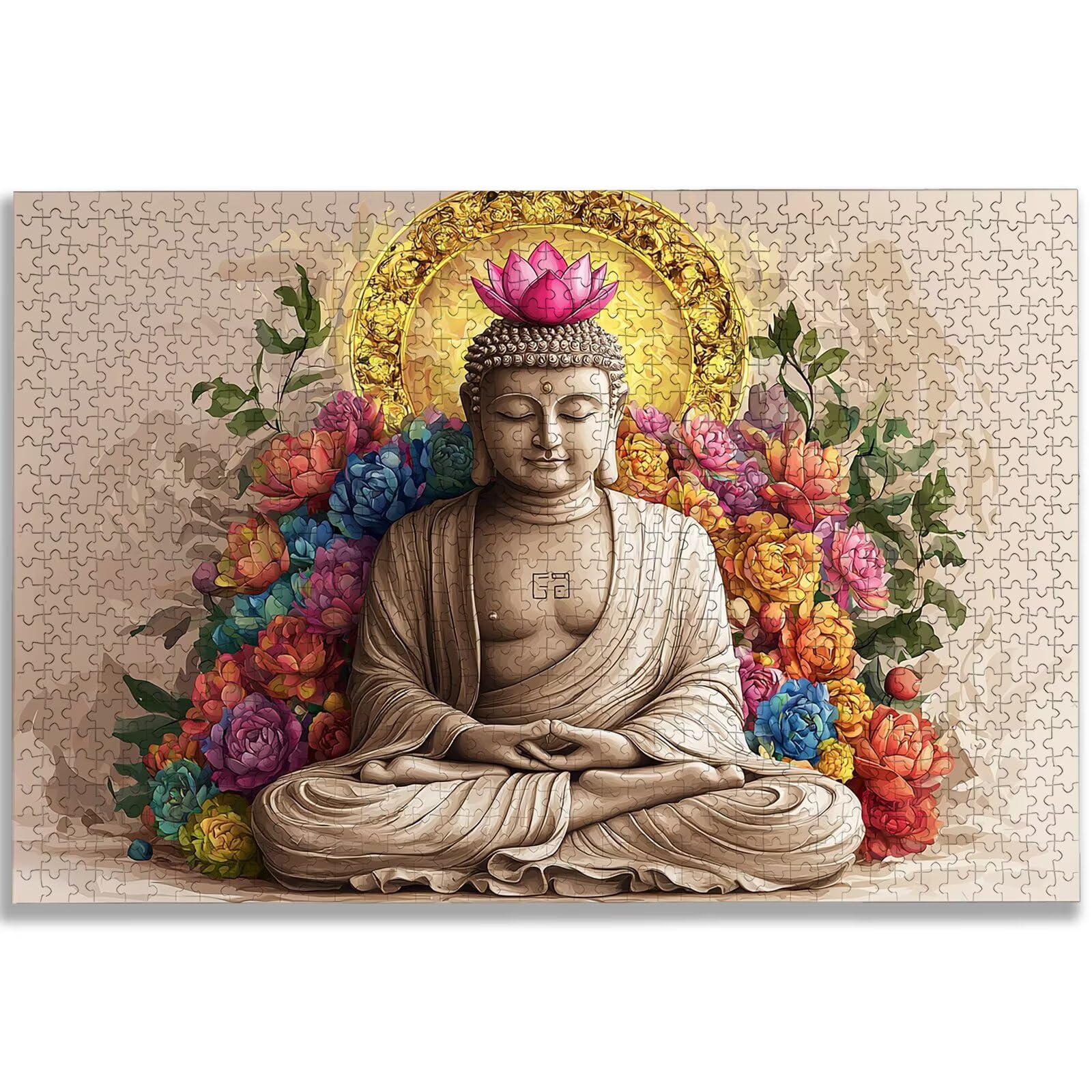 Puzzle 3000 Pièces Adultes, Puzzle Zen pour Adulte Débutant, 122x80 cm Grand Puzzles Fleur avec Boite, Jeu de Concentration pour Adultes, Puzzles Bois pour Décoration Maison, Cadeau Femme, -2196