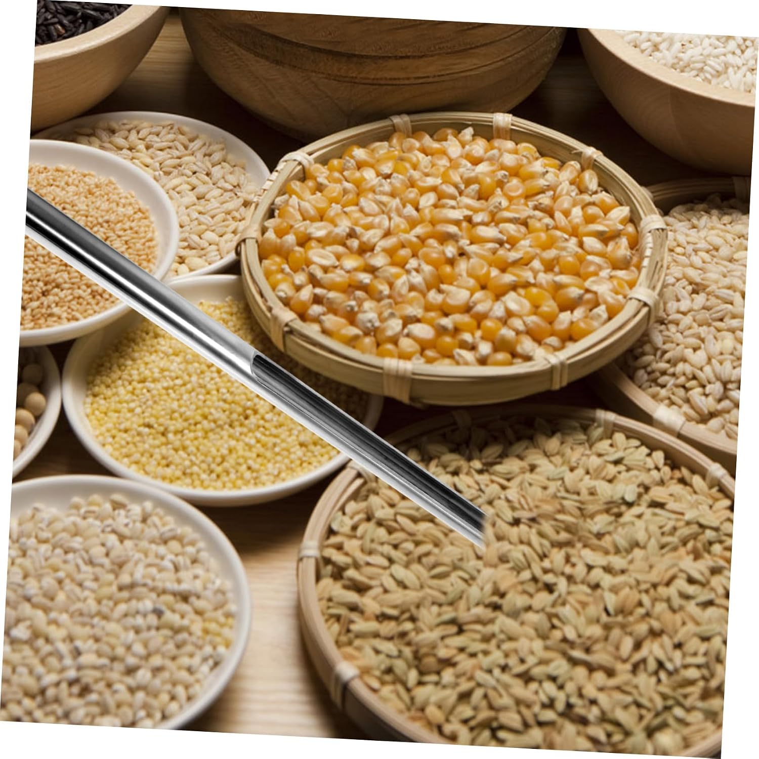 Ciieeo Grain Probe Sampler Stainless Steel Corn and Rice Sampler Solid Probe for Easy Inspection of Cereal Characteristics for Experiment and Professional Use