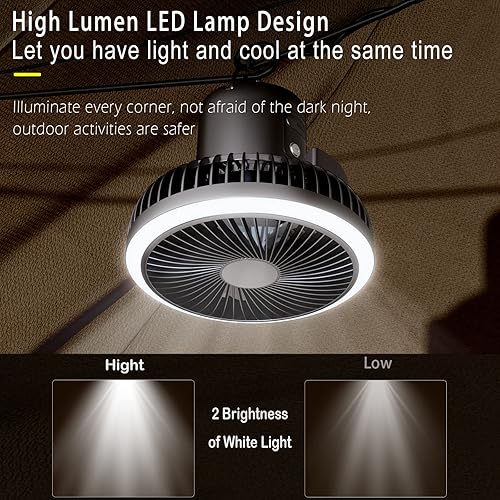 Miniatura 4 de Fanximan Ventilador de pie plegable portátil ventilador de pedestal oscilante de 4 velocidades con control remoto ventilador de suelo funciona con