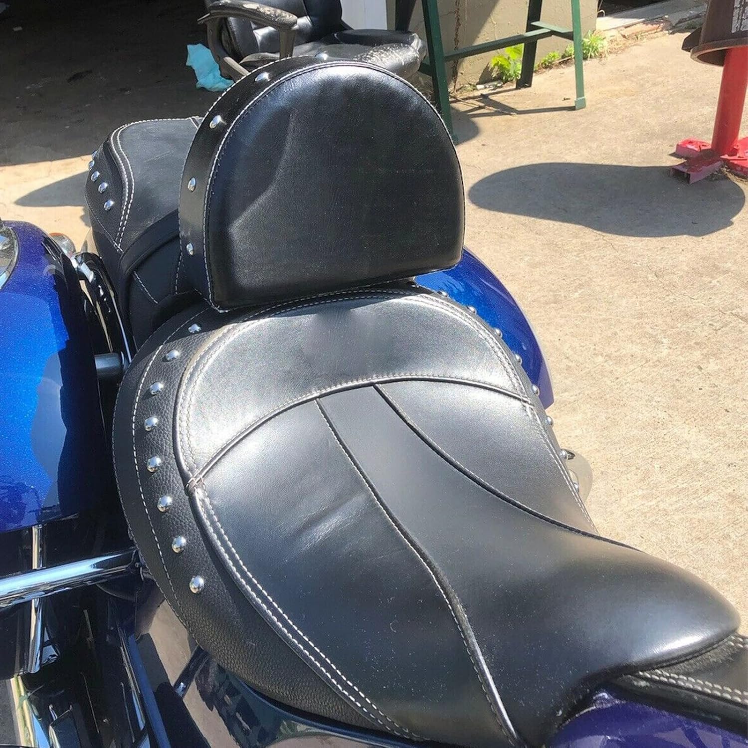 Dasen Driver Backrest Studded Pad Quick Release Compatible with Indian Springfield 2016-2025, fit Chief 2014-2020 Chieftain 2014-2018 Roadmaster 2014-2018