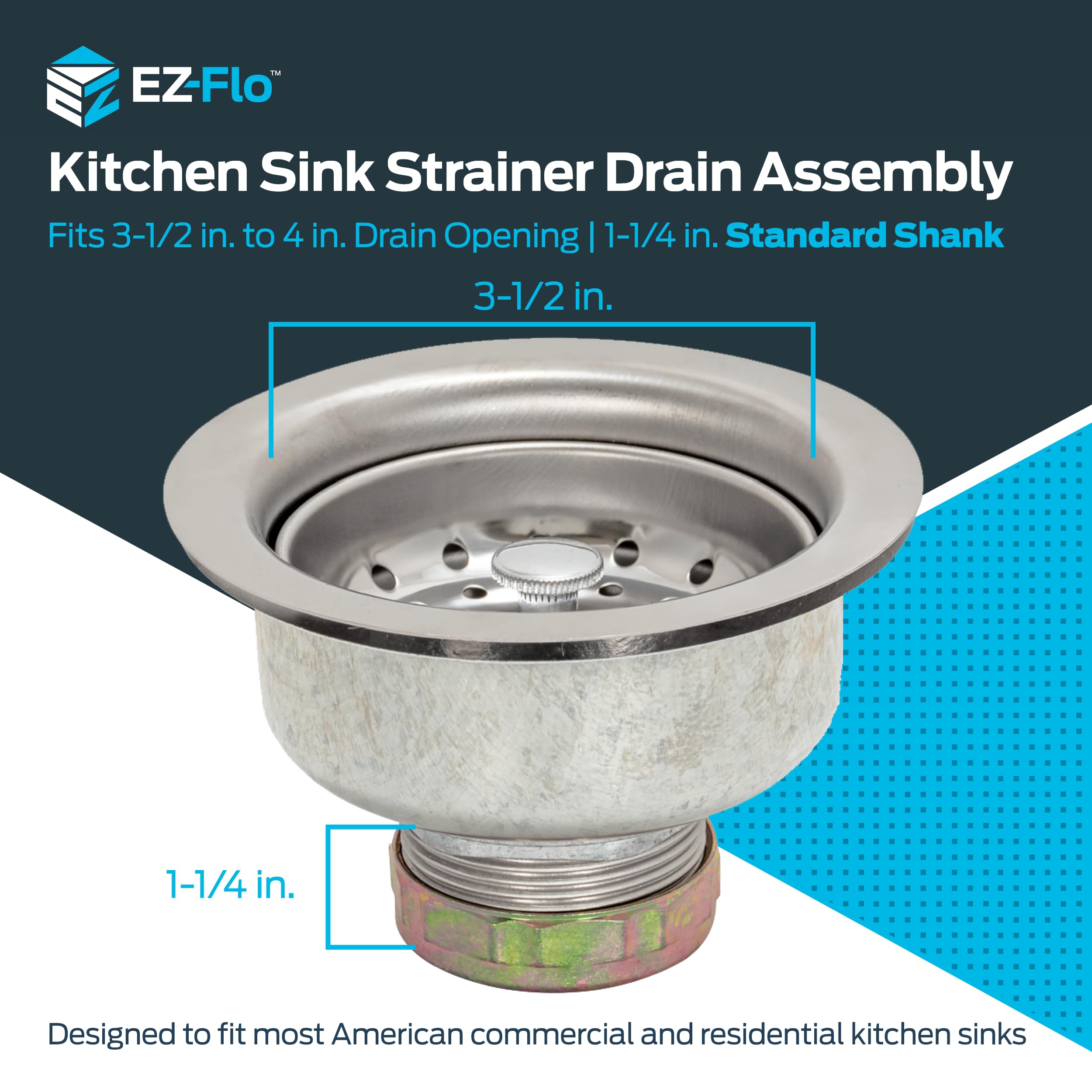 【新品】INOUT Original Sierra  Dish 2個 EZ-FLO 2-1/2 Inch Removable Kitchen Sink Strainer Drain