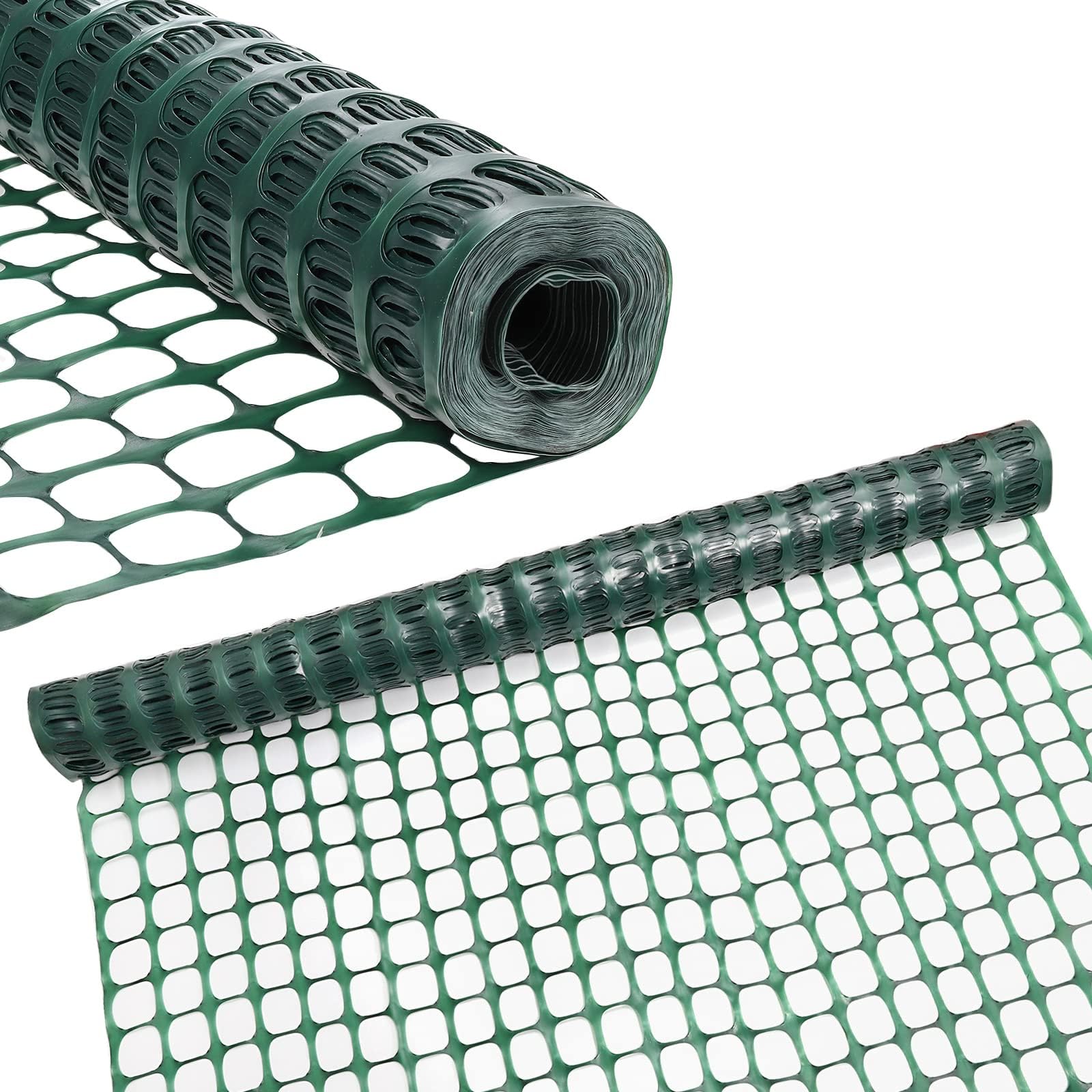 ZEAYEA Plastic Mesh Fence, 4 x100 Feet Plastic Safety Fence Roll, Construction Barrier Netting Temporary Outdoor Fence, Garden Fencing for Snow, Poultry, Chicken, Deer, Pet, Dogs, Patio