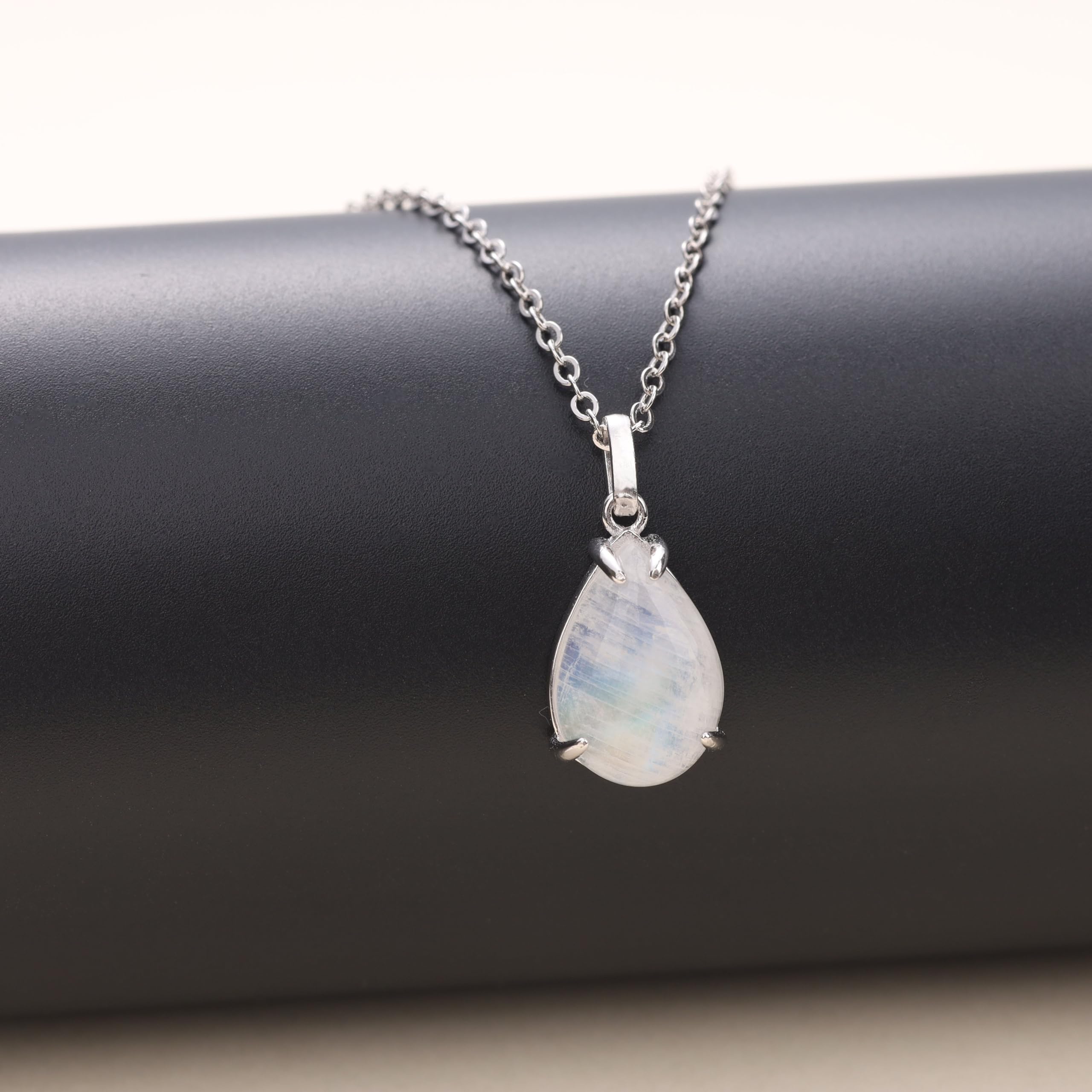 COAI Collana Donna in Argento Sterling 925 con Ciondolo Goccia in Pietre Naturali Regalo per Lei