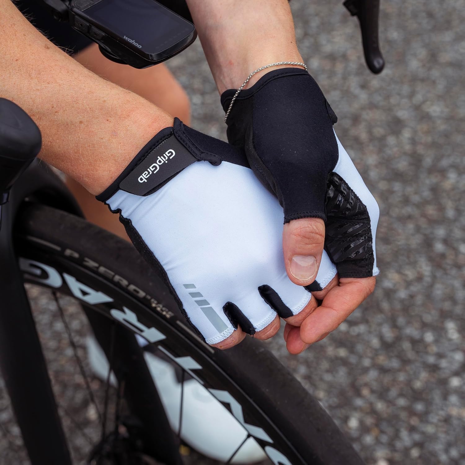 GripGrab ProRide RC Max Padded Short Finger Summer Cycling Gloves Comfortable Cushioned Fingerless Bike Glove Anti-Slip