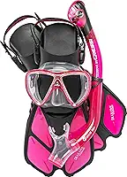 Kit de Mergulho Máscara+Respirador+Nadadeiras Cressi Bonete Pro