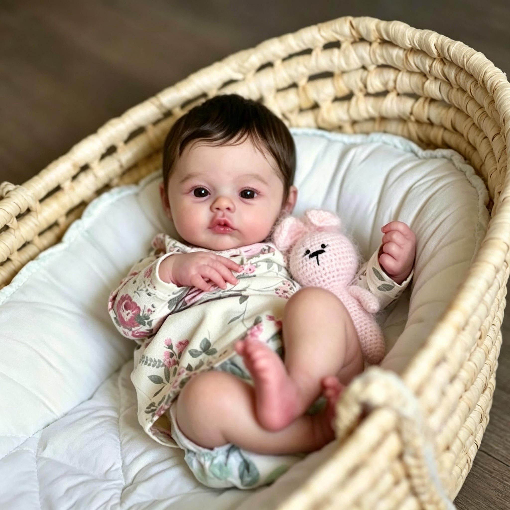 RXDOLL 18 Inch Realistic Reborn Baby Dolls Silicone Full Body Girl Anatomically Correct Baby Dolls that Look Real Full Silicone Newborn Infant Doll with Feeding Toys — image 1
