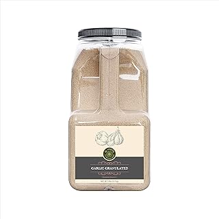 US-FARMERS Natural Premium Quality Granulated Garlic in Jar, 7lbs, 112 Ounces, Upgraded Packings, Sealed, Chefs' Choice, F...