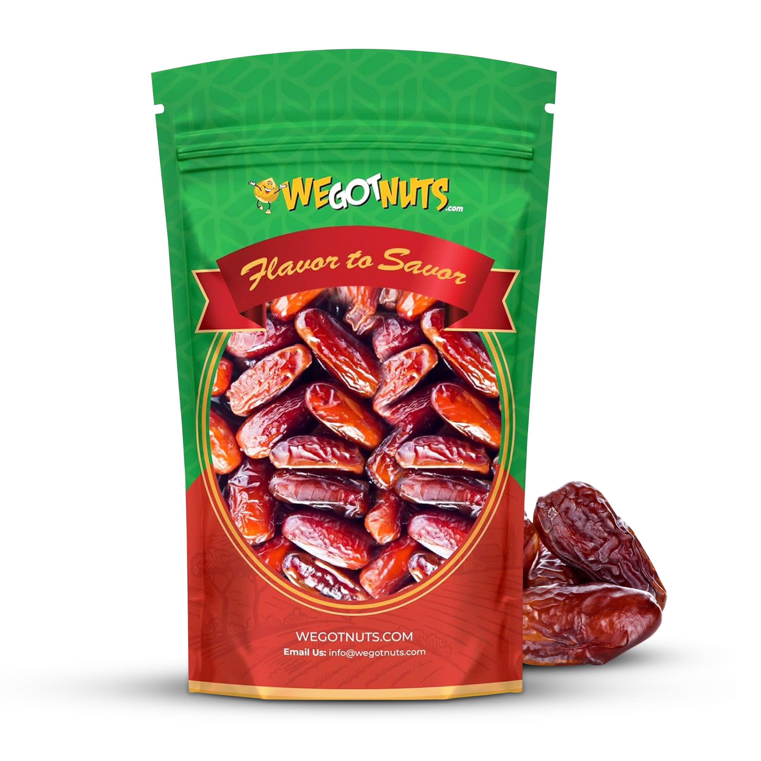 We Got Nuts 5 Pounds Of Dates Pitted (80oz) No Added Sugar, Non GMO, Kosher Certified,Healthy Snack for Kids & Adults