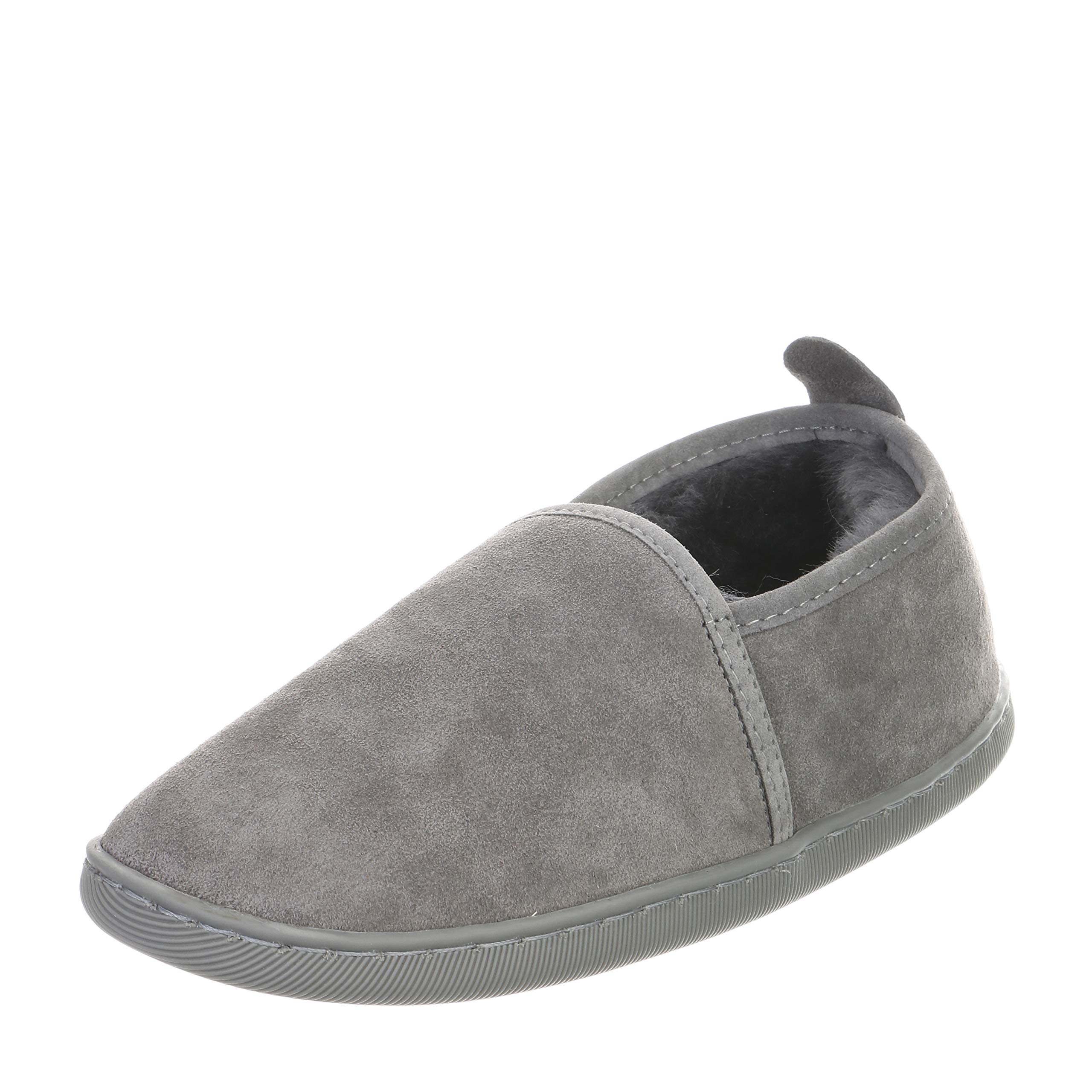 Alaska Pantoffels voor dames en heren, grijs, met ritssluiting, 100% merino schapenvacht voor welbehagen, warm, ademend, grijs, 36 EU