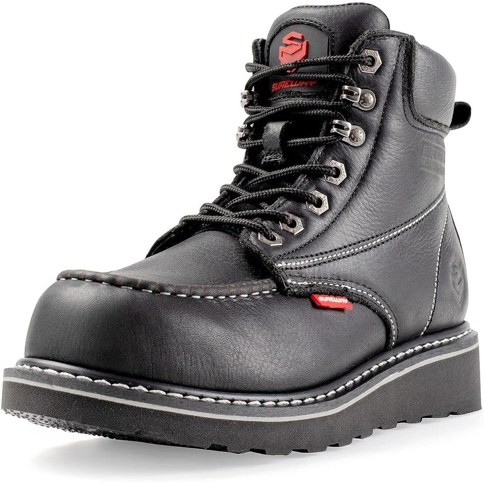 DC Men's Pure Work Black - Scarpe Antinfortunistiche Con Puntale Composito E Metatarsale, Impermeabili, Taglia 11
