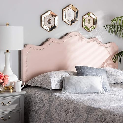 Miniatura 8 de Baxton Studio Cabeceros, Queen, Rosa Claro