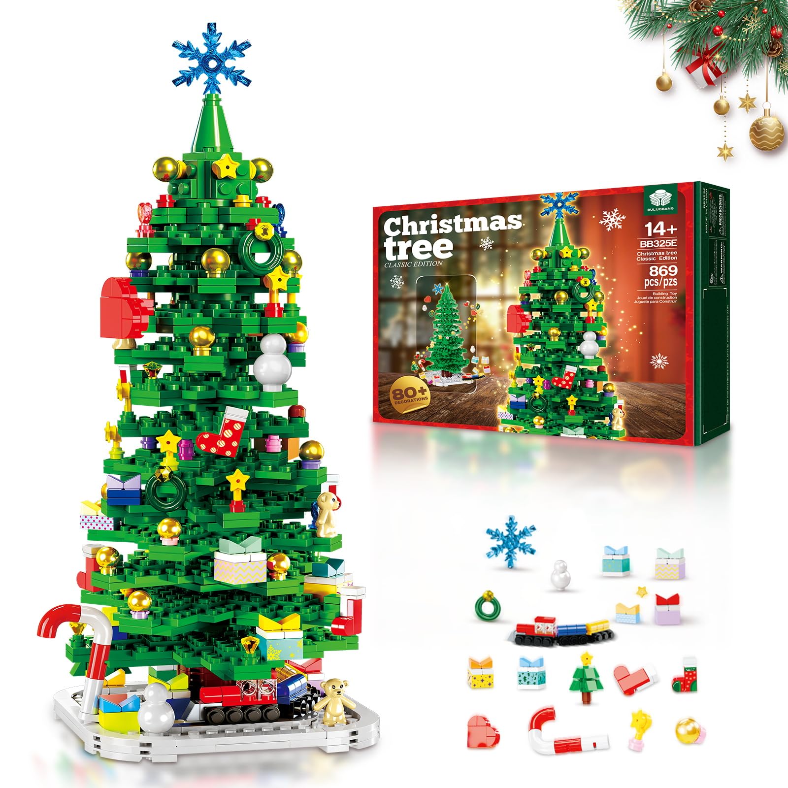 Amazon.com: BULUOBANG 2025 Christmas Tree Building Blocks Kit