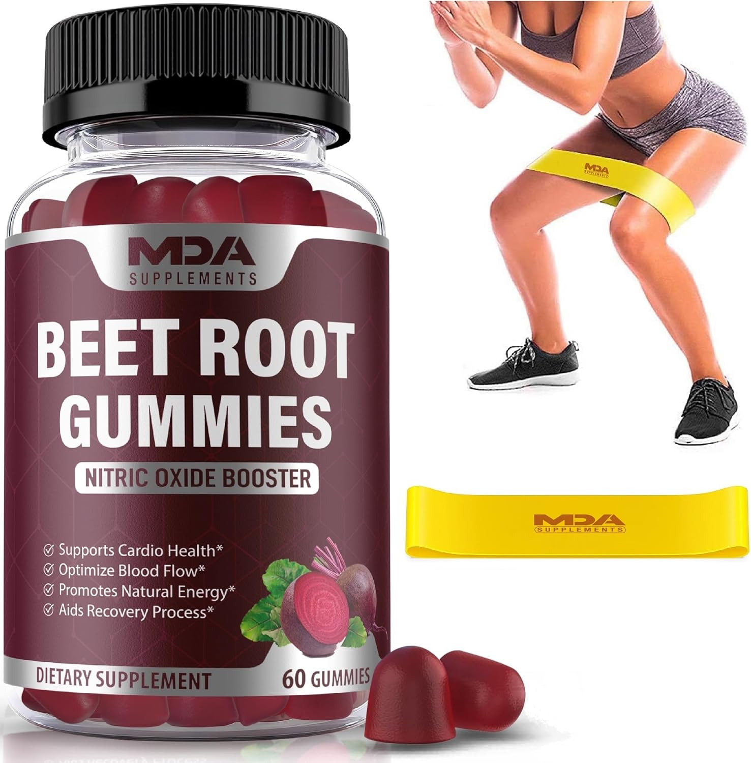 Beet Root Gummies with CoQ10, Energy, and Circulation