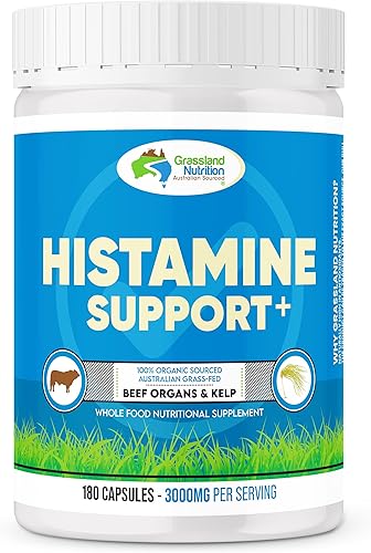GRASSLAND NUTRITION 100% orgánico australiano mezcla de órganos renales de carne de res con soporte de histamina - Soporte de histamina, alto en DAO