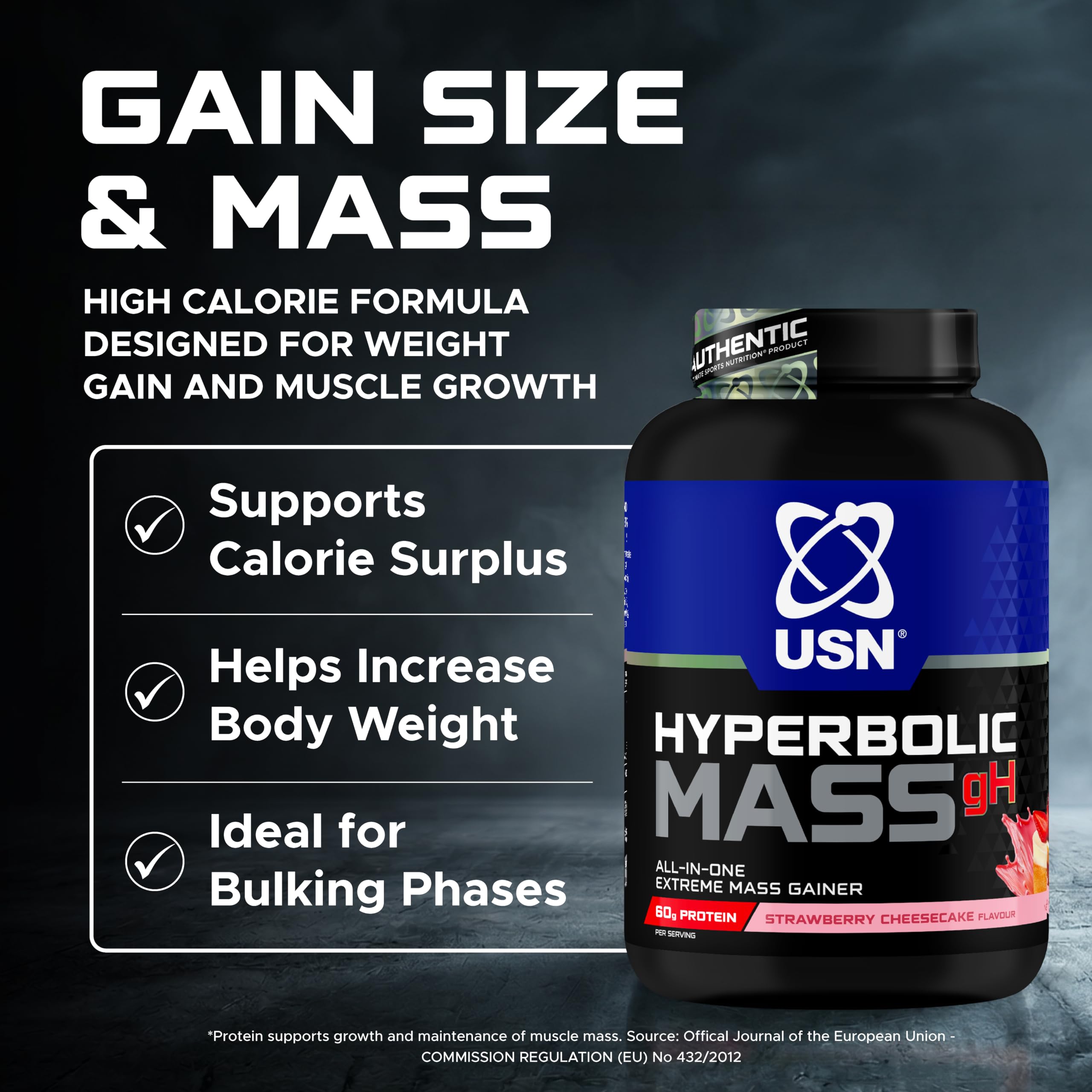 USN Hyperbolic Mass (2000g) Gâteau au fromage aux fraises