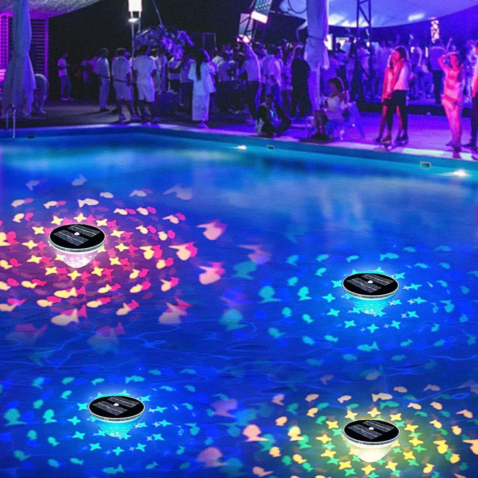 Galleggianti Da Piscina 2 Pezzi Illuminazione Ambientale Multimodale | Feste Con Da Piscina Colorate Per Casa Hotel Bagno Vasca da Bagno Vasca Idromassaggio Piscina Fuori Terra Interrata Festa
