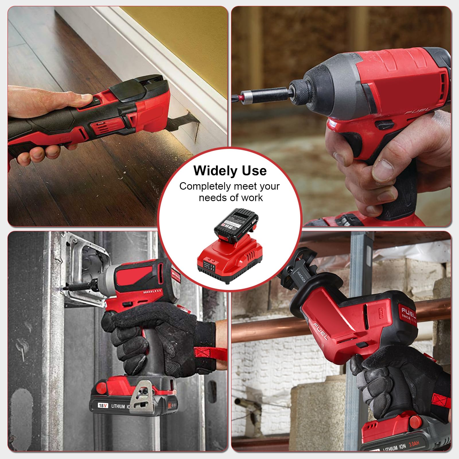 1/2" Cordless Impact Wrench | 1300N.m (960ft-lbs) | Fast Charger | 2x4.0Ah Batteries - Longer Runtime | 3 Variable Speeds | Brushless High Torque Impact Gun for Car/Mower/Pickup with Case thumbnail 13