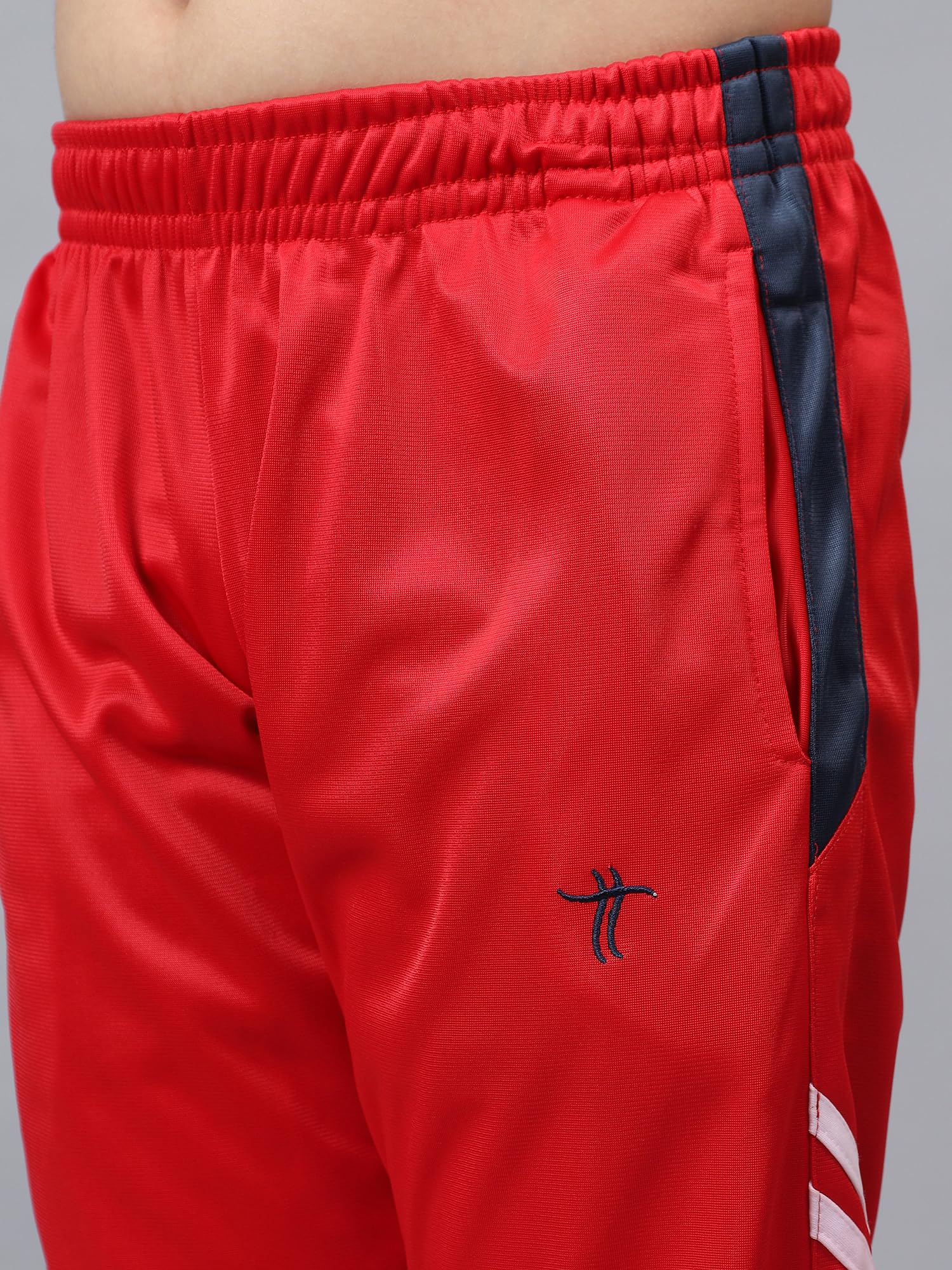Funkool Kids Regular Fit |Polyster| Cut and Sew Design|Sports Casual Wear| with 2 Side Pockets|Trackpant -Red 3