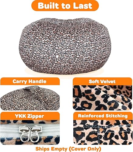 Miniatura 67 de Lukeight - Puf de almacenamiento de animales de peluche para niños, funda para puf de dinosaurio con cremallera para organizar la habitación de