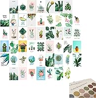 Vista 1 de Kit de collage de pared con imágenes estéticas, decoración estética verde de la habitación, pósteres de los años 50 para estética de habitación