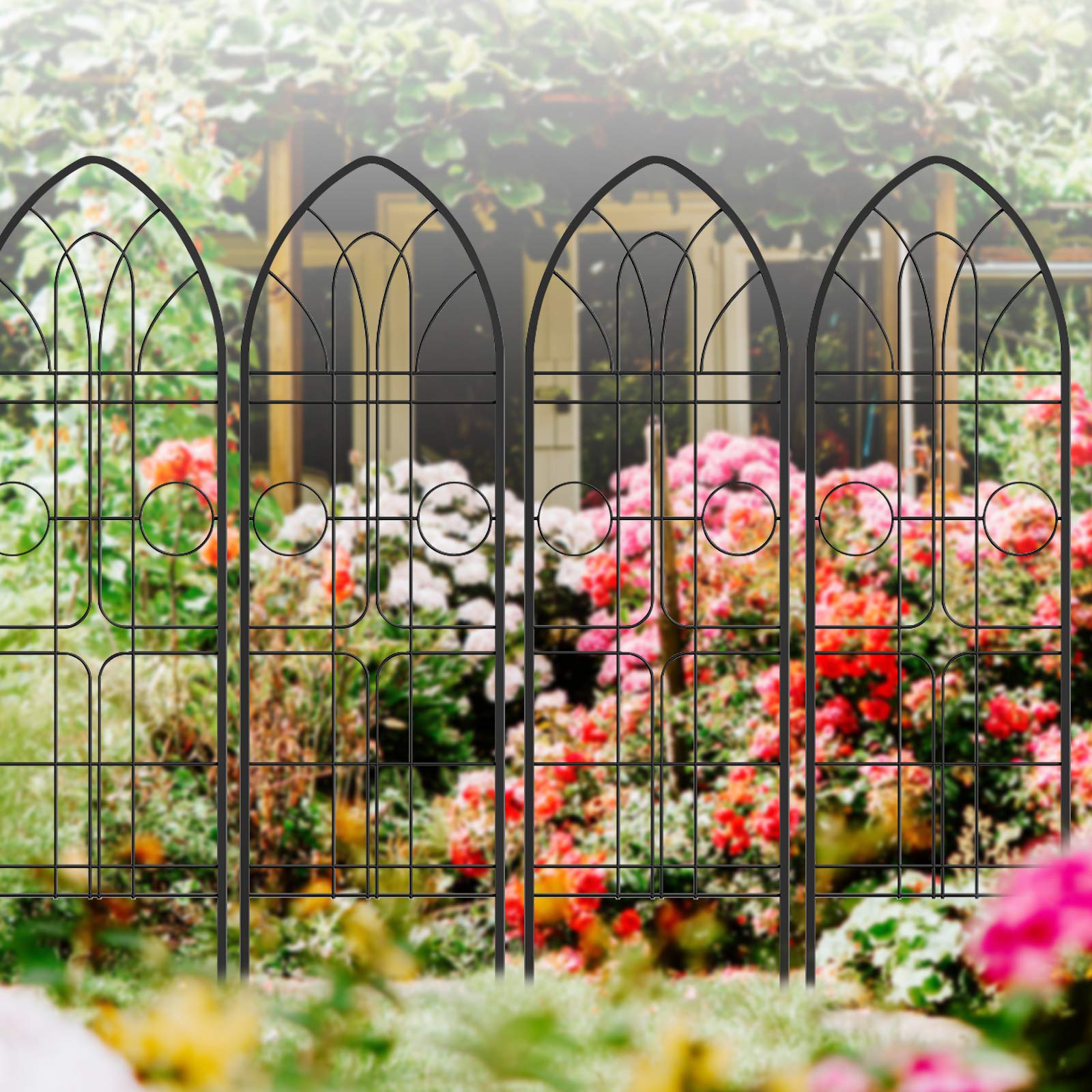 Buy Amagabeli Garden Trellis 72” x21” x 4 Pack Heavy Duty Rustproof Iron Metal Trellis for