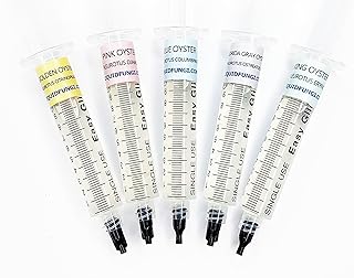 Liquid Fungi Oyster Mushroom Liquid Culture Syringe 5 Pack - Spore Free Live Mycelium