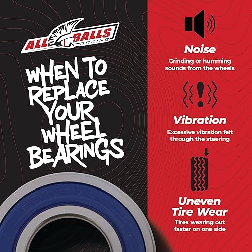 Miniatura 6 de All Balls Racing 25-1092 Kit de juntas de rodamiento de rueda compatible con/reemplazo para Yamaha