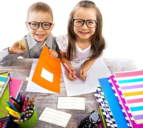 Miniatura 7 de Pestañas adhesivas de índice para marcadores de página, pestañas adhesivas blancas, banderas de página, pestañas de libro para escribir y