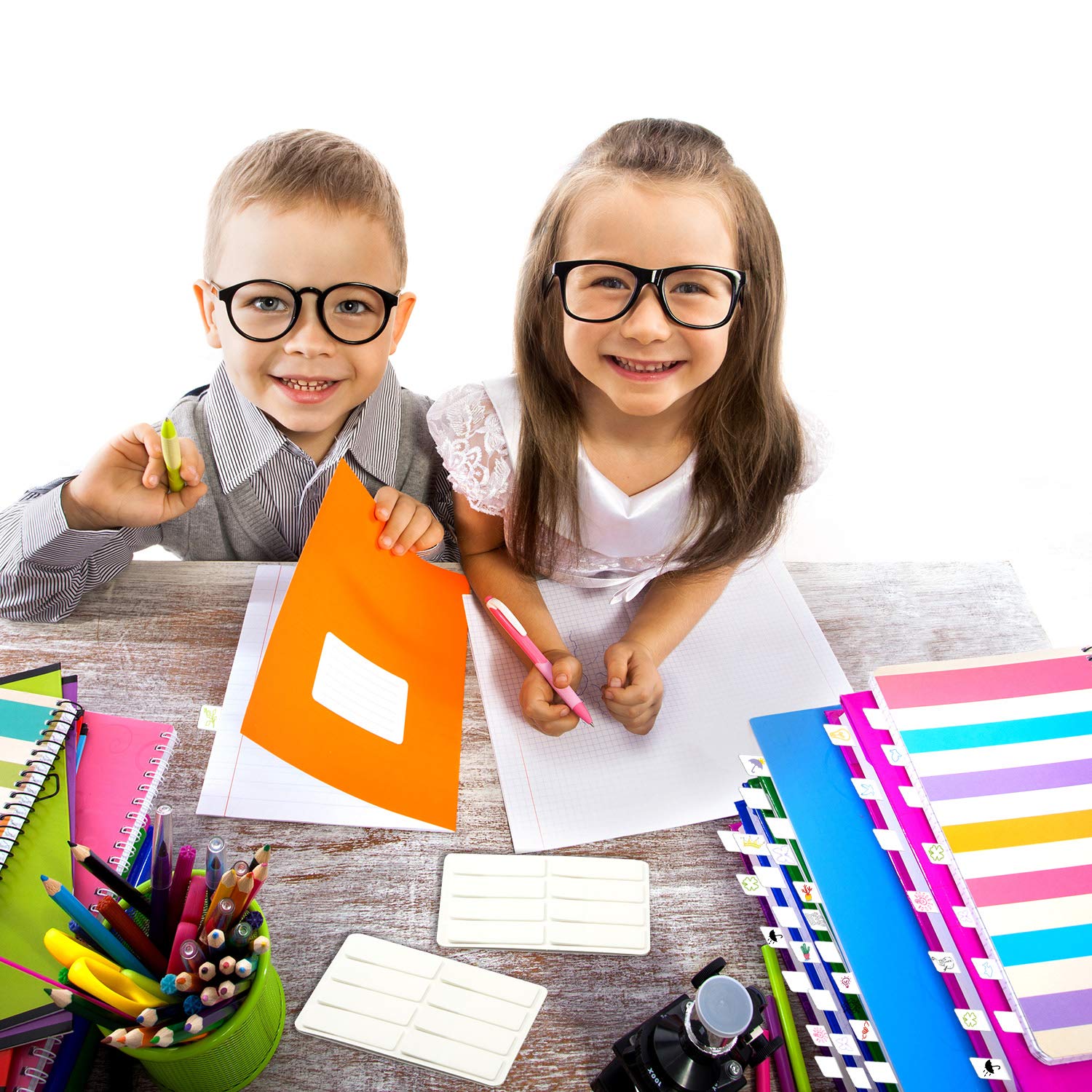 Sticky Index Tabs Page Marker White Sticky Tabs Pop up Page Flags Writable and Clear Book Tabs for Page Marker 1.6 x 0.5 Inch (800 Pieces) - Image 7