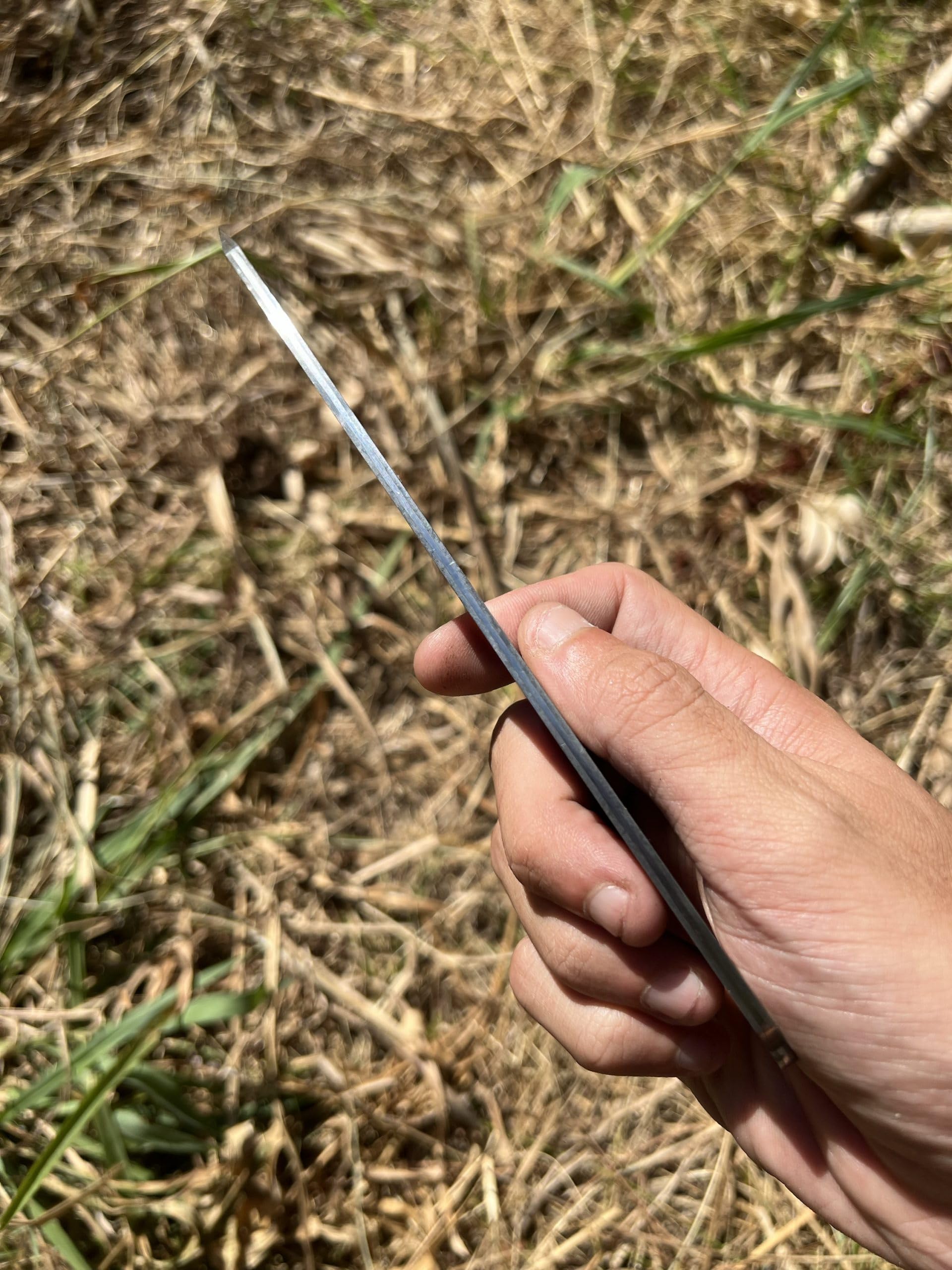Coltello Lama Grezza Acciaio Damasco Creazione Coltellinaio Artigianato Fisso Caccia Collezione Custom EDC Attività Campeggio Artigianale San Mai Suminagashi Mano Regalo Uomo Full Tang Forgiato Estern