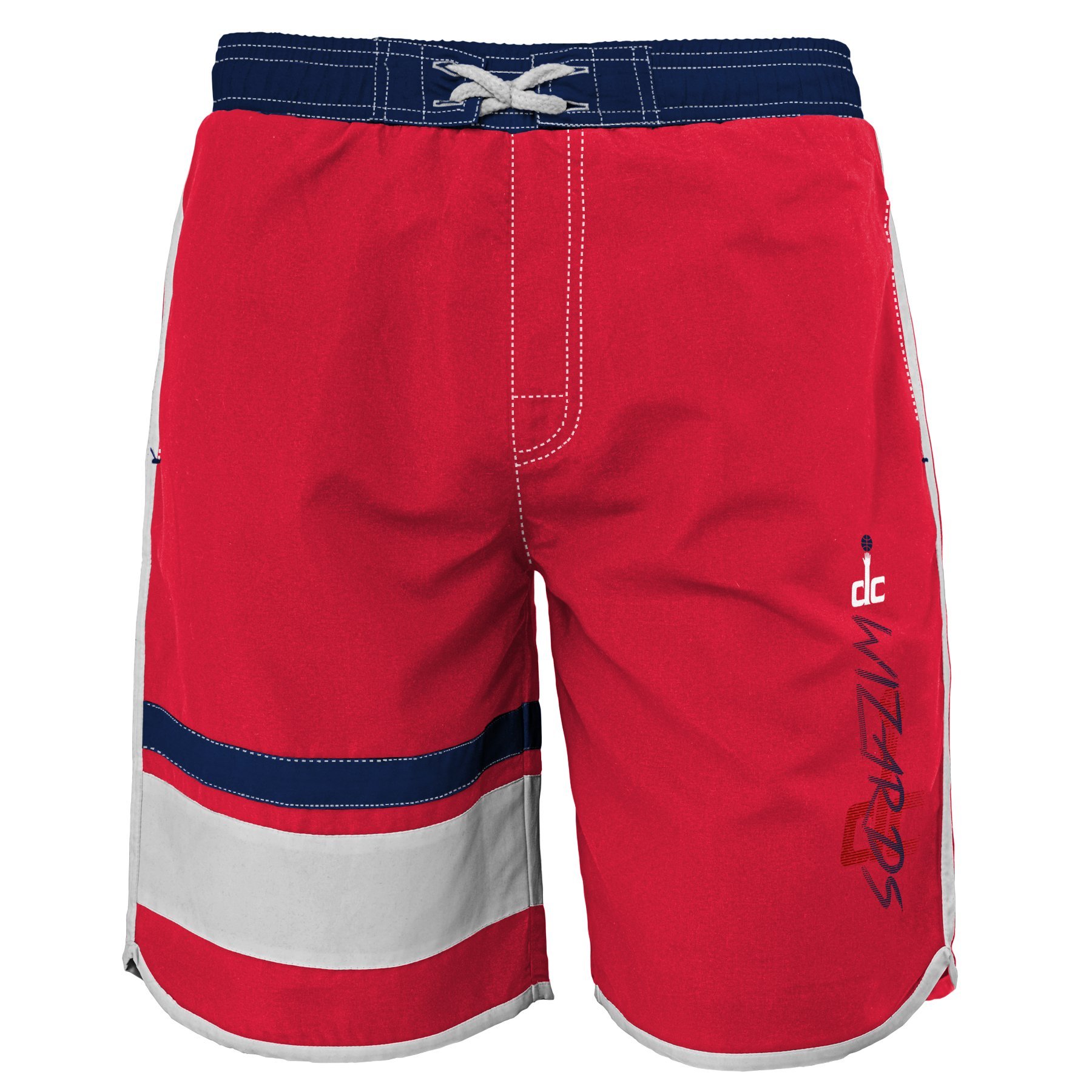 Outerstuff NBA Washington Wizards Youth Boys 8-20 Swim Trunk, X-Large (18), Red