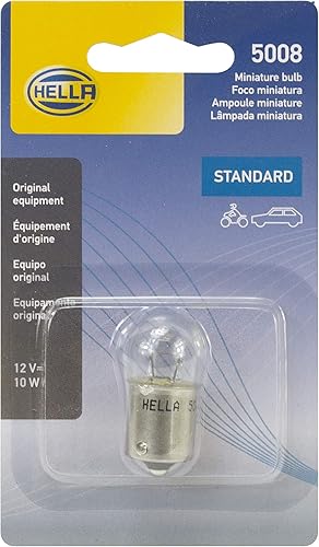 HELLA Bombilla 5008SB 5008 12V 10W Ba15S B6 Sb, Multi