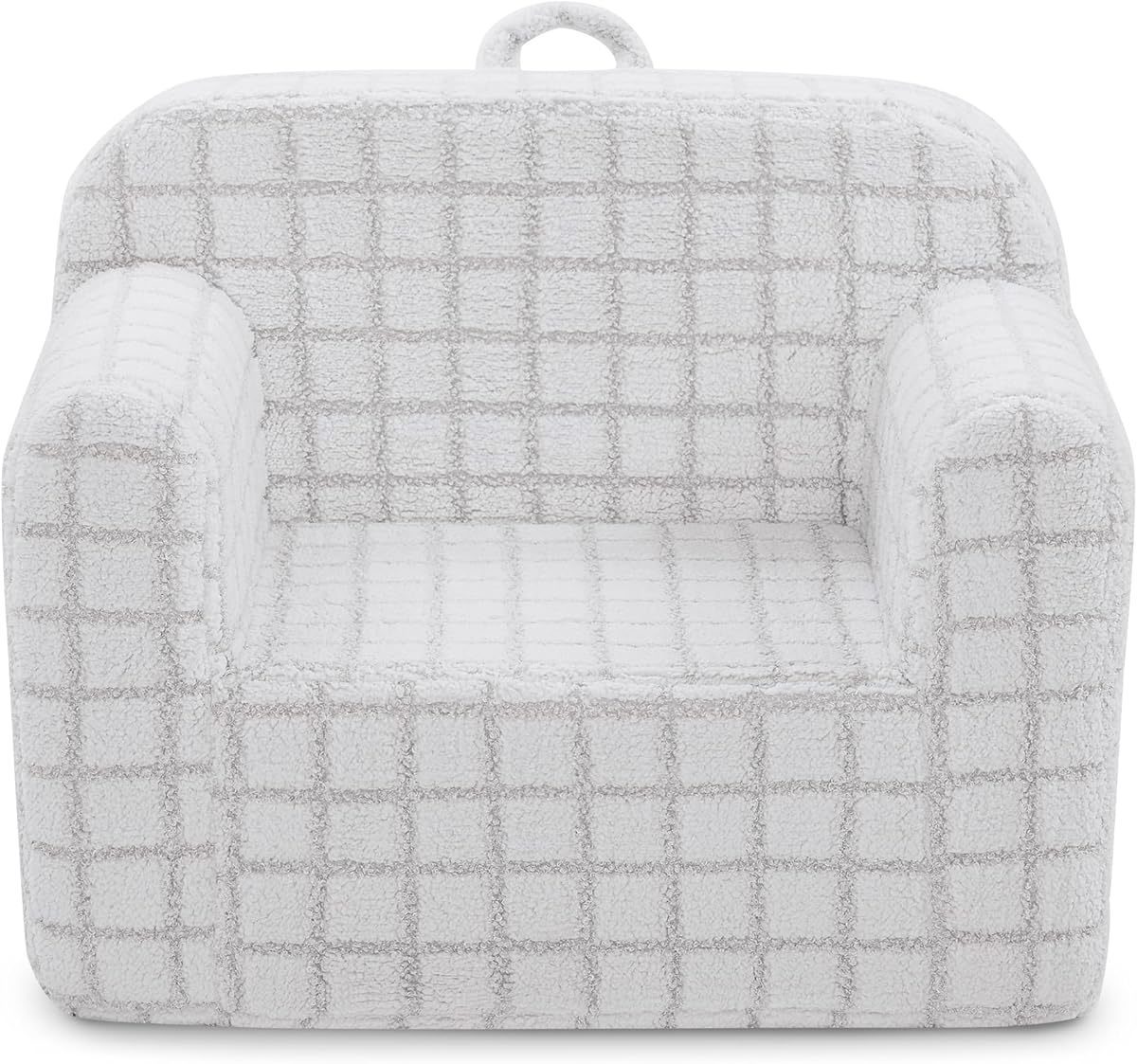 Silla Cozee a cuadros, gris