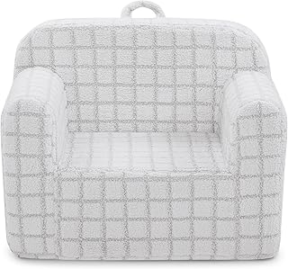 Delta Children Checkered Cozee Chair, Grey