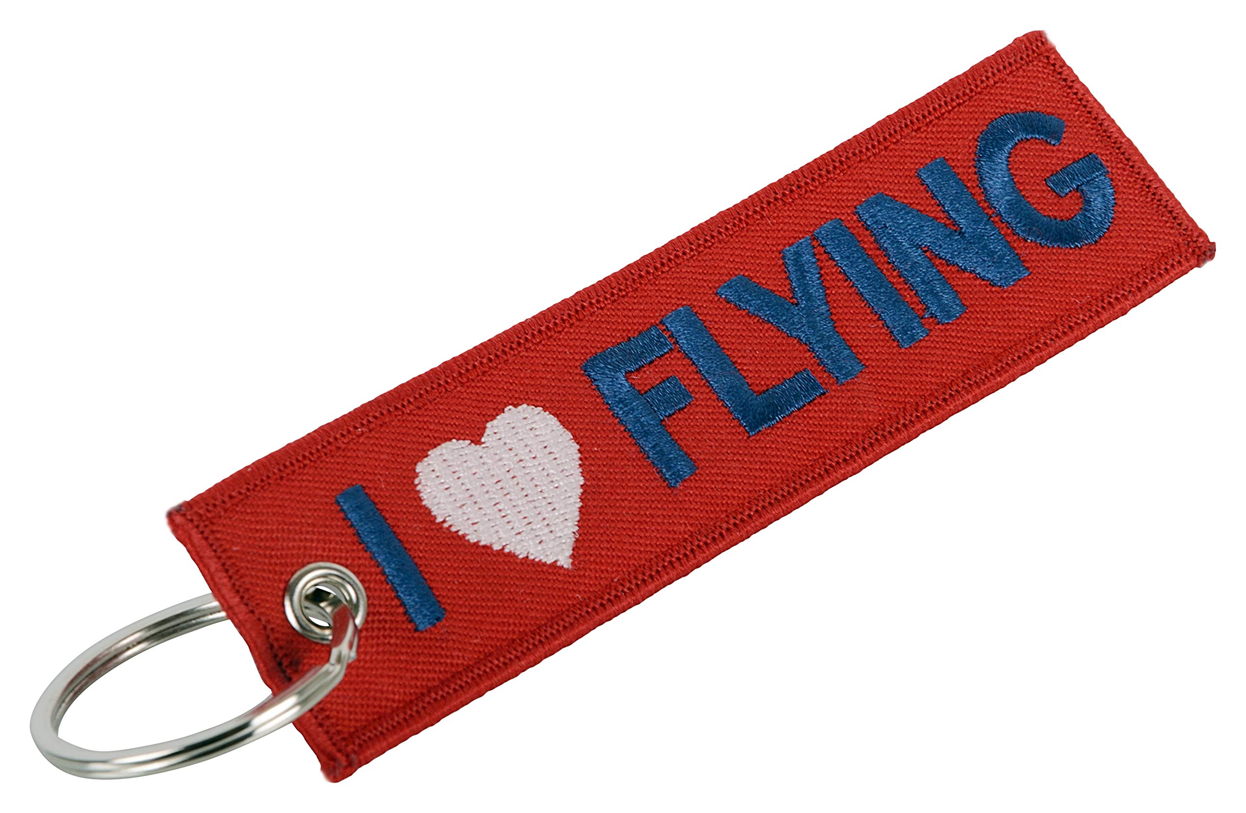 I Love Flying Keychain
