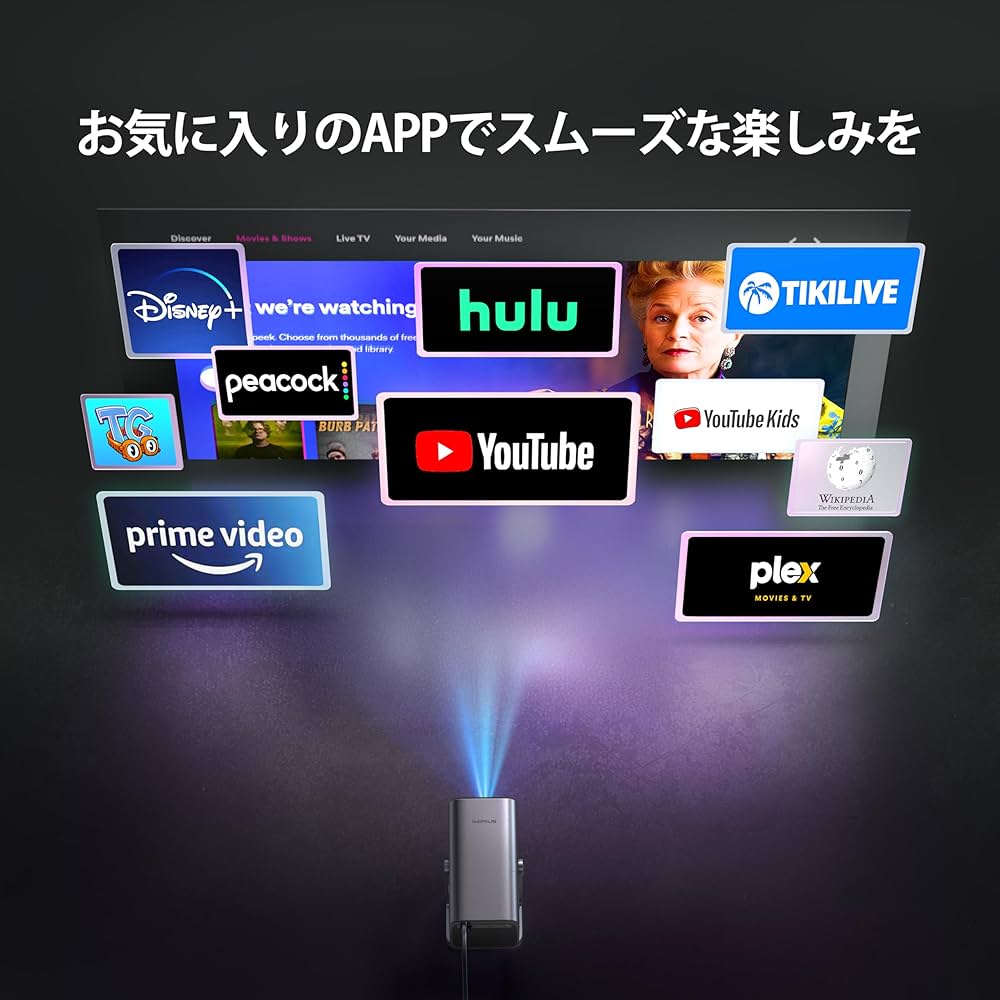 プロジェクター 4k【Netflixライセンス&DoIby対応】 Amazon.co.jp