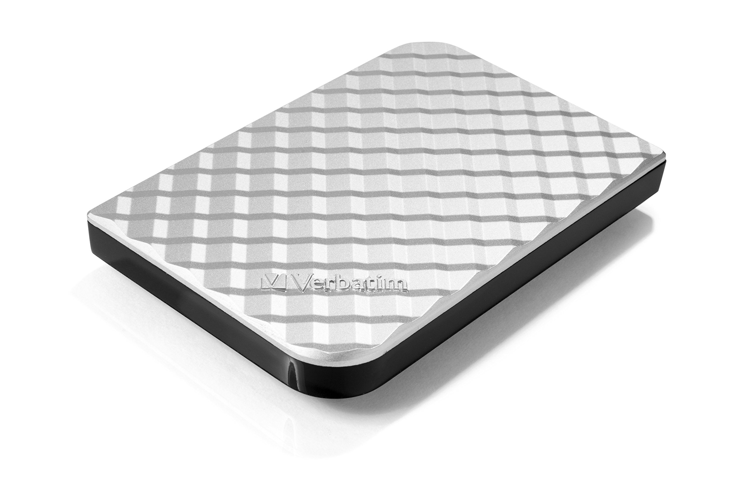 Verbatim Store 'n' Go USB 3.0 Portables Festplattenlaufwerk 2 TB - externe Festplatte - Silber | Mit Nero Backup Software und schneller Datensicherung für PC und Mac, geriffelte Oberfläche
