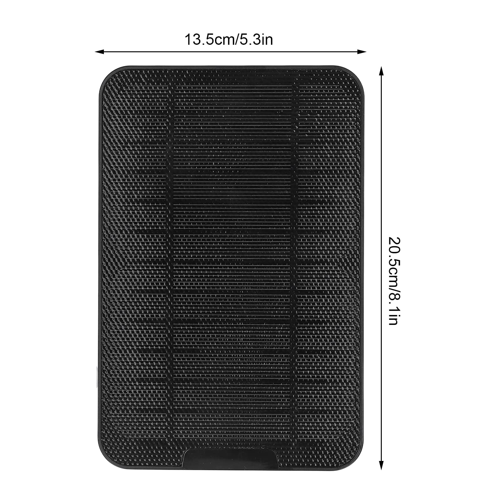 4W Solar Panel For Outdoor Security Camera, Waterproof, USB C Port, Continuous Solar Power For Phone, Surveillance, Camera (Black