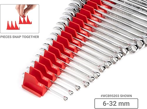 Vista 25 de TEKTON WCB94101 - Juego de llaves combinadas con bolsa, 11 piezas (1/4 a 3/4 pulgadas)