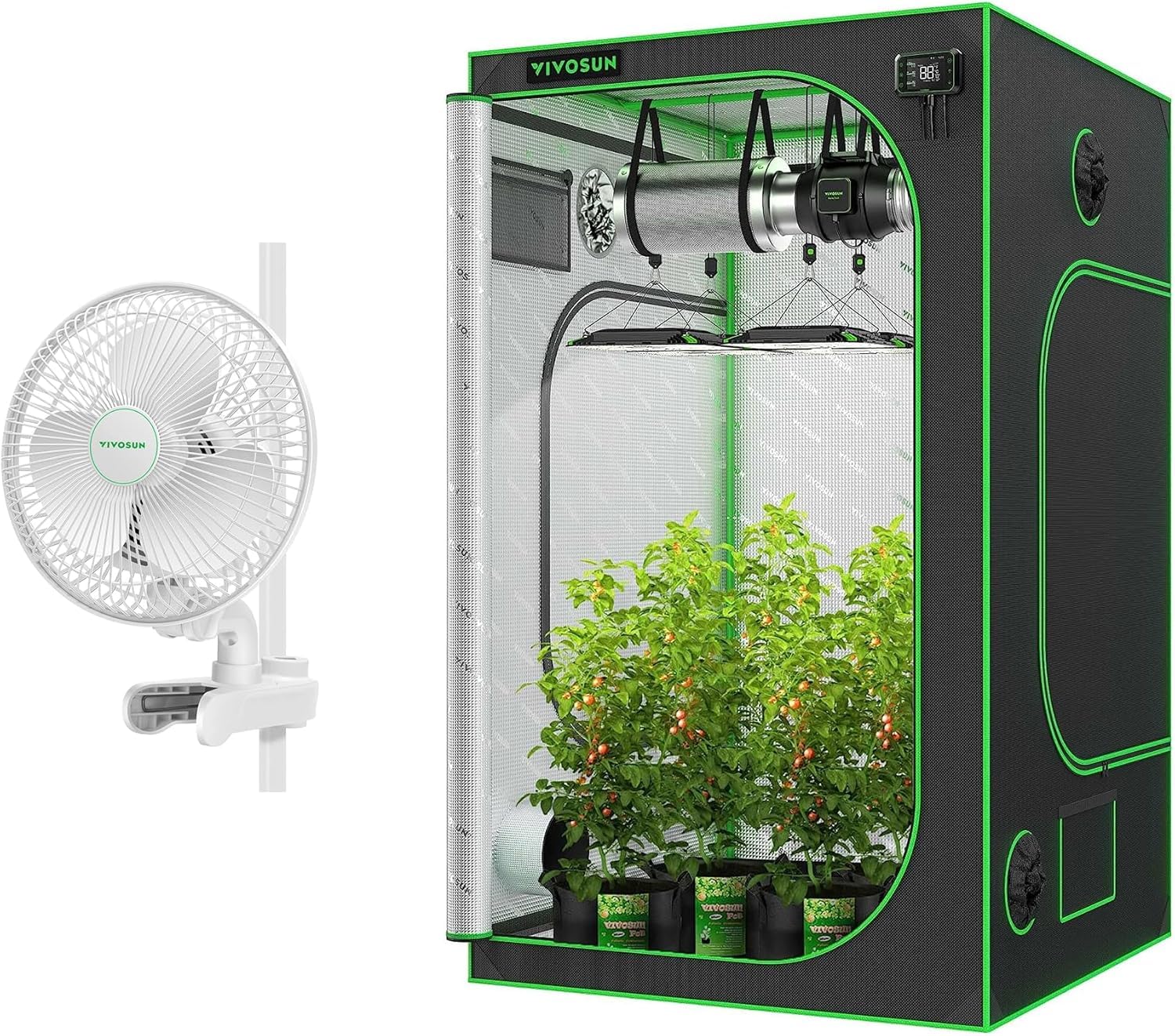 Amazon.com: VIVOSUN S448 4x4 Grow Tent and AeroWave A6 Grow Tent